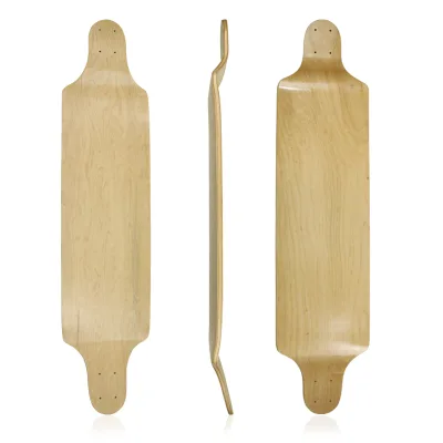 Durable Maple Long Board Dance Board Skateboard 7-layer Northeast Maple White Dragon Skateboard (four Wheels)