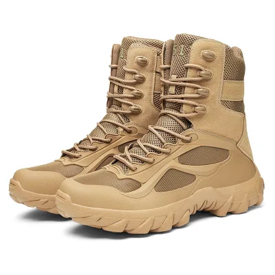 Wholesale Outdoor Men's Winter High-Top Mountaineering Boots Plus Size High Top Black Adult Mens Shoes