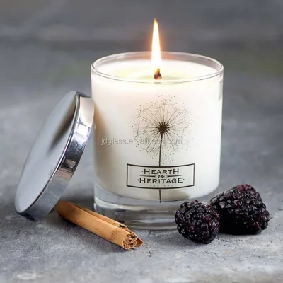 Personalised 80ml Aromatherapy Glass Candle Holder Cylinder Home Decoration for Valentine's Day