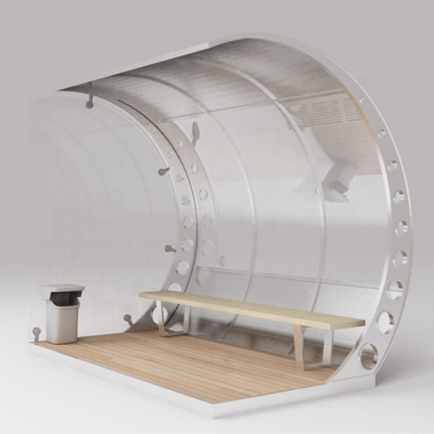 Smart City Advertising Outdoor Bus Station High Quality Used Bus Shelter/stop for Sale