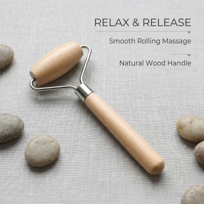 Hot Sale Natural Wood Massage Tool for Face Eye Body Relaxation Logo Customization