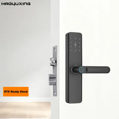 Ttlock Ready Stock Wood Door Smart Lock with Temporary Password Fingerprint Digital Lock for Apartment Building
