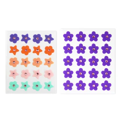Trendy Cartoon Acne Patches Custom Shapes with 12 Neon Colors, Hydrocolloid Blemish Stickers TikTok Viral Acne Fashion