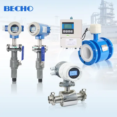 Anti-Corrosion Electromagnetic Flow Meter Flange Connection Transmitter for Chemical Acid Alkali Liquid Pipeline Monitoring