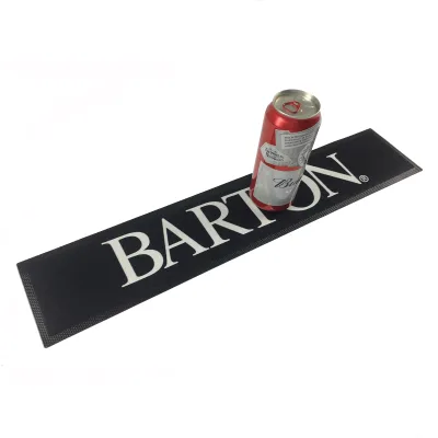 OEM Logo Nitrile Rubber Bar Service Mat Customized Cheaper Personalized Eco-friendly Rubber Anti Slip Heat-resistant Beer Mat