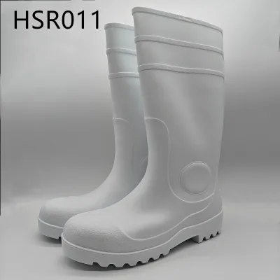 LXG,Pondside Activities Waterproof Unisex Size SRC Safety Boots Factory Cheap Price Integral Molding PVC White Gumboots HSR011