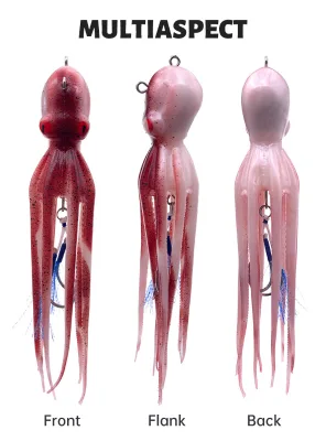 High Simulation Octopus Soft Bait Built in Weight Squid Lure for Jigging Saltwater Predatory Fish