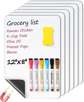 Magnetic Dry Erase Chore Behavior Multiple Kids Family Weekly Checklist Meal Planner Stain Resistant Board for Fridge