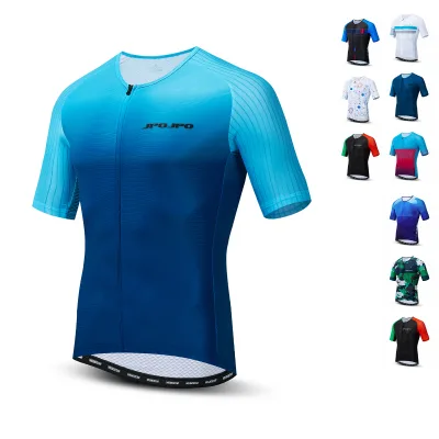 JPOJPO Quality Assurance Bright Reflective Cycling Jersey Men Summer Road Cycling Apparel Custom Bike Jerseys