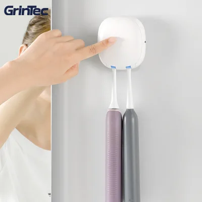 Portable UVC Mini Toothbrush Sanitizer Wtih Two Slots Compact Sanitizer for Toothbrush Razor