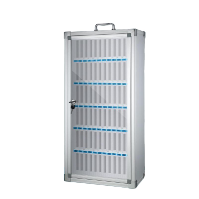 Aluminum Phone Storage Cabinet Pocket Chart Holder Case with Lock OEM/ODM Supported