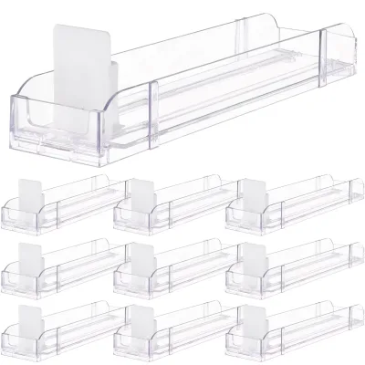 Retail Display Acrylic Divider Spring Loaded Adjustable Cigarettes Tobacco Pack Product Cabinet Tray Lane Shelf Pusher System