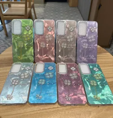 BAILI Factory Hot-selling Silver Feather Pattern Diamond Cute butterfly Cartoon Flower Custom Protect Cell Phone case for Iphone