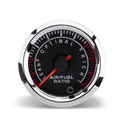 Universal 2" 52mm Car Air Fuel Ratio Gauge 12V with 7 Color LED Light Auto AFR Meter