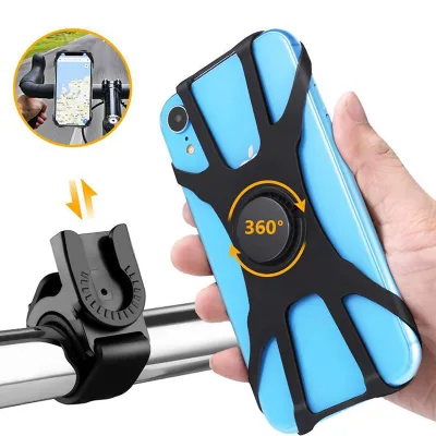 Universal Bicycle Mobile Phone Holder Silicone Motorcycle Bike Handlebar Stand Mount Bracket Mount Phone Holder for iPhone