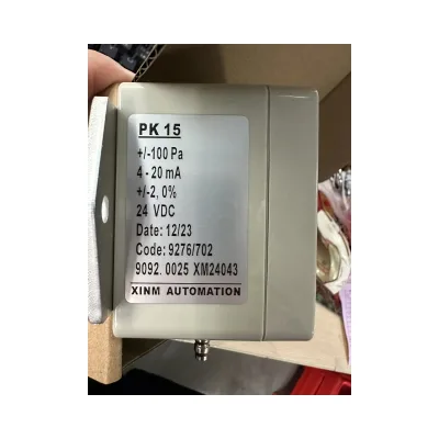 ±100Pa Differential Pressure Sensor 4-20mA 24VDC Air Pressure Transmitter for HVAC Cleanroom Monitoring