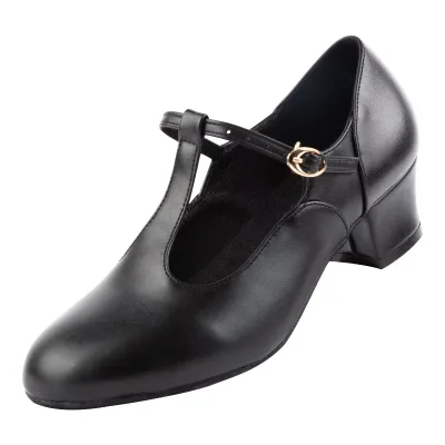 Dynadans Character Women's Cube Teacher Character Dance Ankle-High Shoes PU Upper Genuine Leather Outsole for Latin Ballroom