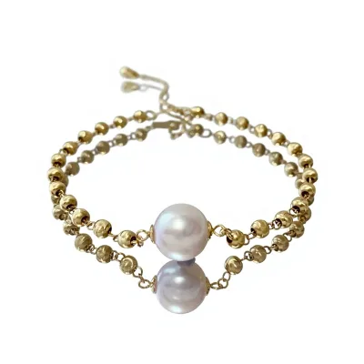 Ehao Jewelry 18K Gold Cat's Eye Pearl Bracelet Made in China