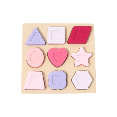 Fubon BPA Free Food Grade Eco Friendly Silicone Geometry Educational Toys Set for Toddler & Kids Birthday Gift