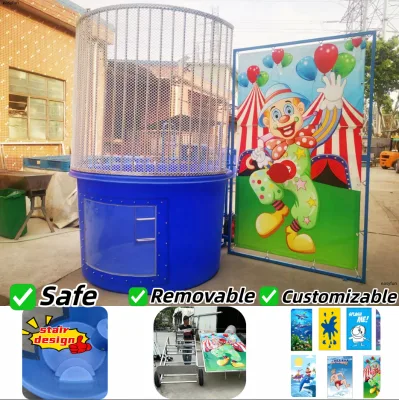 Summer Party Rental Equipment Challenging Games Ball Toss Game Carnivals Water tank Machine with Water Bucket with CE for Rent