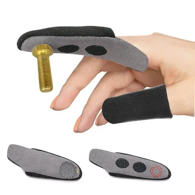 Finger Support Protector Sleeve,Magnetic Wood Working Glove Precise Control of Fixation Retrieval of Small Ferrous Metal Objects