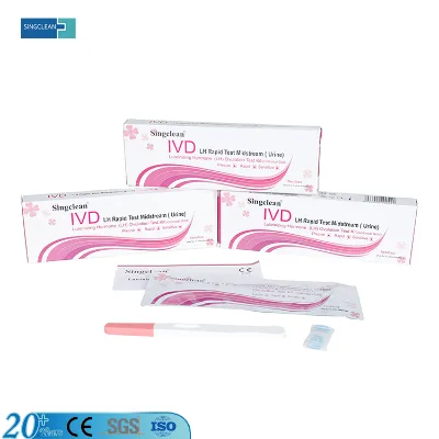 Wholesale CE Certificated Singclean Ovulation Test Kit Lh Urine Ovuolation Rapid Kit Test for Female Fertility