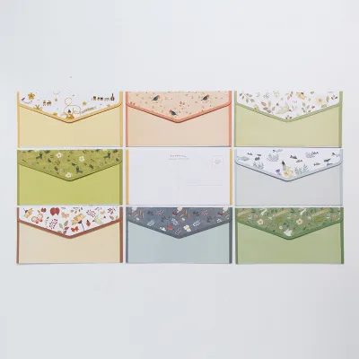 Small Fresh Beautiful Floral Western Envelope A5 Set of Letterhead