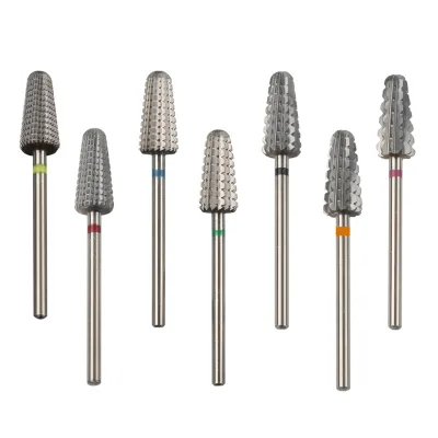 Support ODM OEM Service Tapered Tungsten Carbide Nail Art Drill Bit Burr Clean Manicure