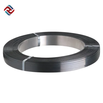 Wholesale High Tensile Strength Q235B Steel Strapping for Metal Packaging 16mm/19mm/31.75mm Black Painted Burr-Free