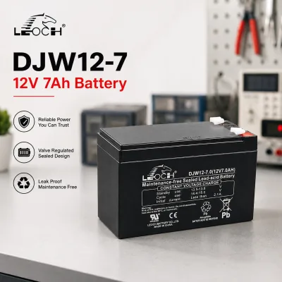 Reston Leoch Battery DJW12-7 Lead Acid Maintenance-free 12V7AH Fire Host Elevator Machine Room DC Screen DJW12-7