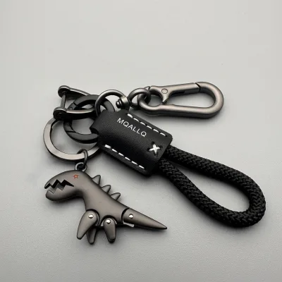 Cute Cartoon Little Dinosaur Zinc Alloy Keychain Delicate Car Key Chain Girls Zinc Alloy Cord Backpack Pendantfree Shipping