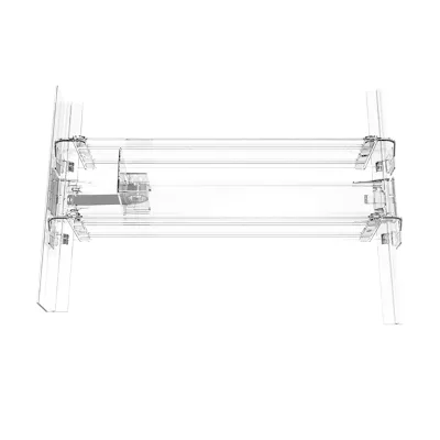 Plastic Dividers Shelf Pusher With 34mm Width Push Rail
