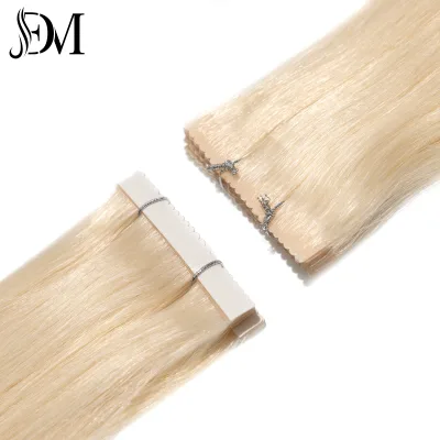 Dailmei Stock Available Platinum Blonde Light Color Invisible 12 a Grade 100% Virgin Human Hair Bundles Tape Hair