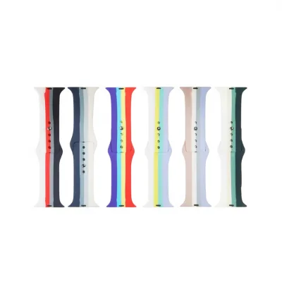 Rainbow Printed Silicone Sport Band with Quick Release Buckle for Watches 42/44/45/46/49