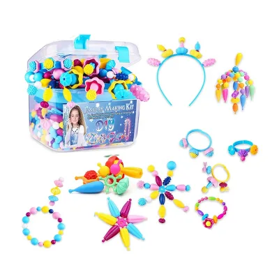 2025 PopBeads Toys Frozen DIY Toddler Jewelry Bracelet Necklace Making Toy Set Activities Art