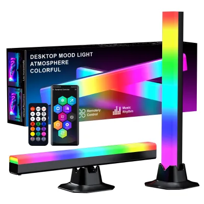 FGE Modern App Control Dimmable USB-Powered RGB LED Gaming Light for Bedroom Decor