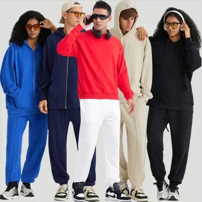 High Quality Gym Fitness Sweatpants and Hoodie Set Men's Hoodies&Sweatshirt Sets Casual Sports Unisex Hoodie 4 Piece Set