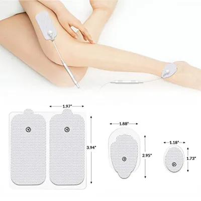Premium TENS Electrode Gel Pads (Large Size) for Body Massage Mattress Physiotherapy Equipment-CE Certified Hydrogel Electrodes