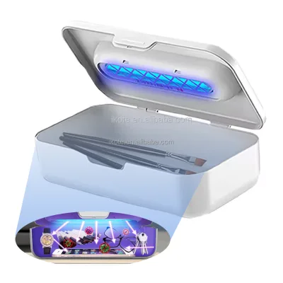 Rechargeable Toothbrush Sanitizer Uv Sterilizers Box for Phone Nail Art Tools and Makeup Brush Cleaner