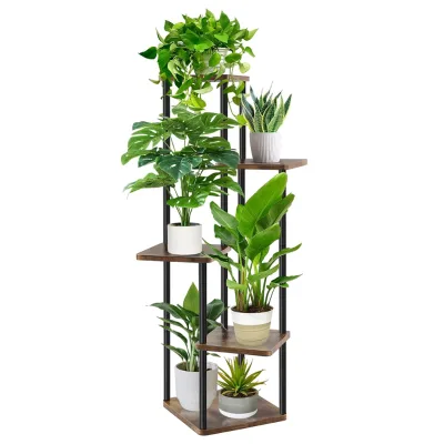 4-Layer Indoor Plant Stand Multi-Level Flower Stand for Indoor Plants Garden Display Stand