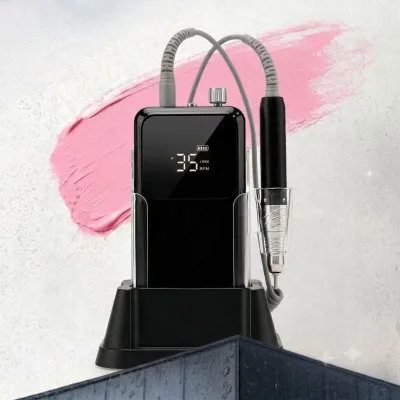 Professional 45000Rpm Nail Drill Machine E-file High Power Strong Torque Full Screen Design Brushless Motor for Salon Use