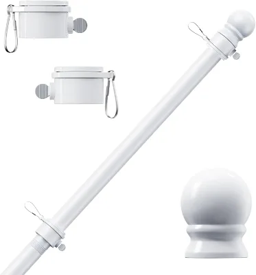 Stainless Steel Flag Poles for Outside House 6ft Tangle Free Flag Pole for House Heavy Duty Flag Pole for Porch