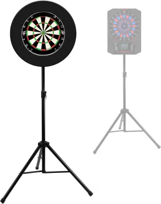 Heavy Duty Dartboard Standard, Adjustable Height to Middle of Board: 120cm - 190cm