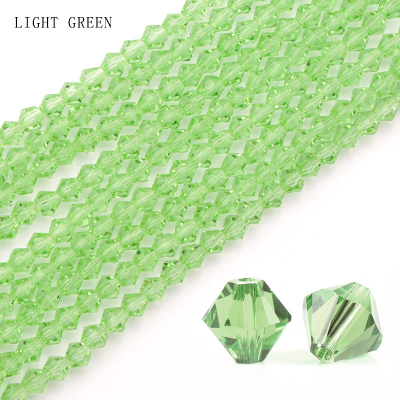New Bulk 4mm 6mm Multi-Color Bulk Engraved Beads Loose Nature Crystal Bicone Bead for Jewelry Production