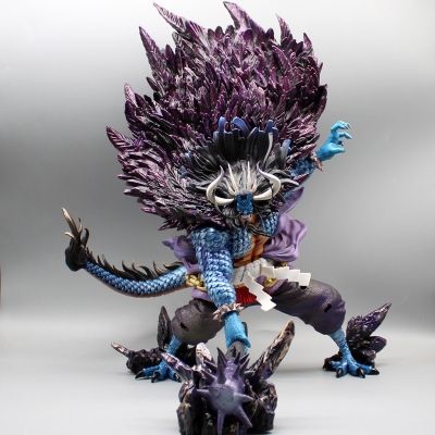 45CM New 1 Piece Man Beast Kaido Gk Thunder Bagua Manga Collection Model PVC Anime Figure Statues Birthday Gifts Toys for Kids