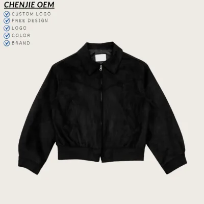 Wholesale Custom High Street Bomber Jacket American Vintage Jacket Men Lapel Zipper Casual Flight Jacket