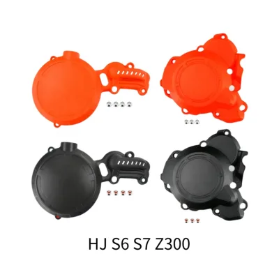 CQJB Engine Protection Cover Set Clutch Cover Magneto Cover for Hengjian Z300 S6 S7 Off Road Motorcycle Parts