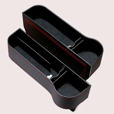 Jiaji Interior Decorative Accessories Kits Car Seat Side Pocket Universal Plastic Gap Filler Organizer Box Holder Cup