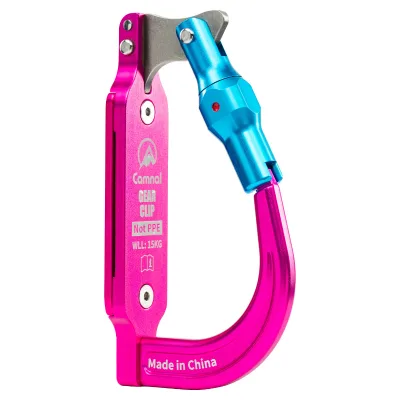 Camnal Outdoor Climbing Caving Harness Aluminum Alloy Gear Clip Quick-Link Tool Holder High-Altitude Work Carrying Attachment