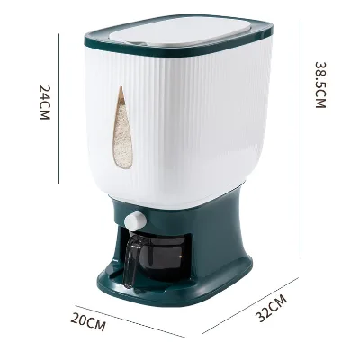 2024 Hot Selling 10KG Fashionable Press Type Rice Bucket